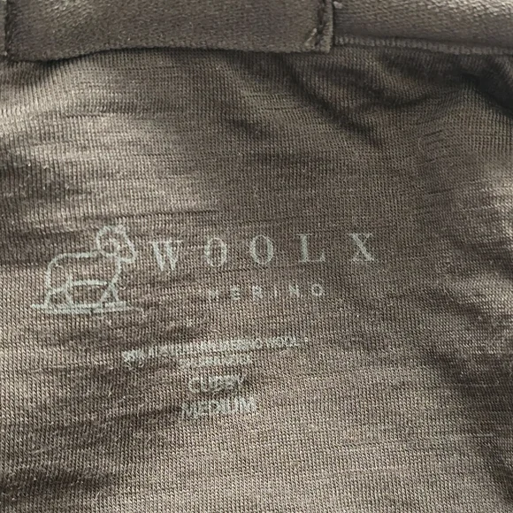 NWOT WOOLX Cubby Merino Hooded Sweatshirt Brown M - Picture 5 of 14